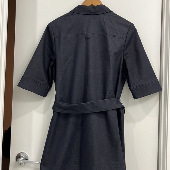 Barely worn halogen dark denim jean jean dress - Picture 6 of 7